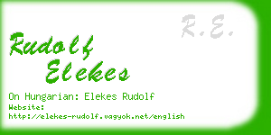 rudolf elekes business card